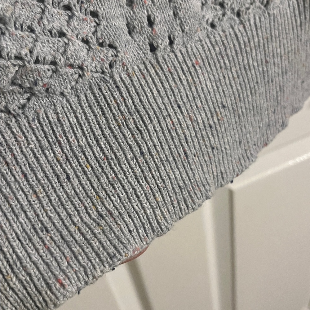 Sundance open knit ruffle neck top - Picture 8 of 9
